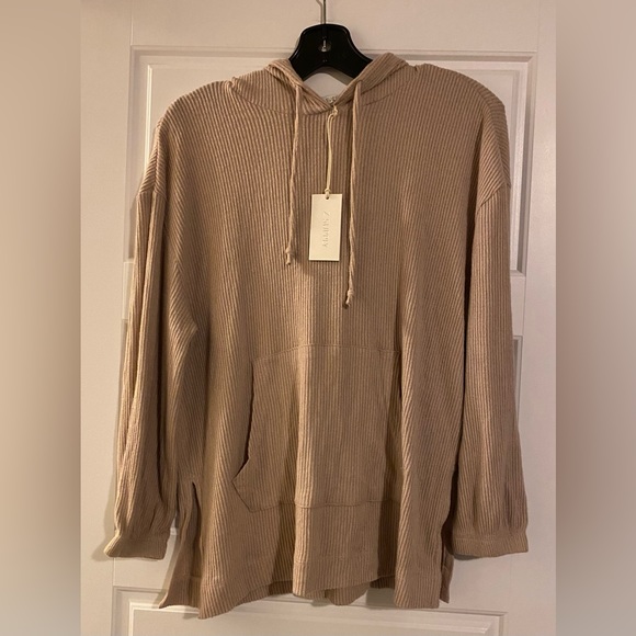 BNWT Z Supply - Faith Marled Rib Hoodie xs - Picture 8 of 12